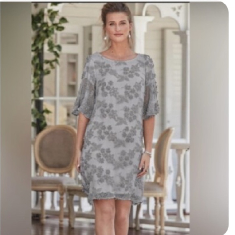 Sundance Princess Dreams (Sterling Silver) Sheath Dress with Flutter Sleeves